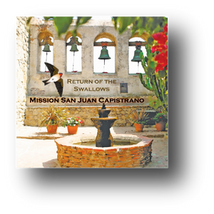 Magnet, Ceramic Tile, Mission - 1" x 1" <br> San Juan Capistrano <br>